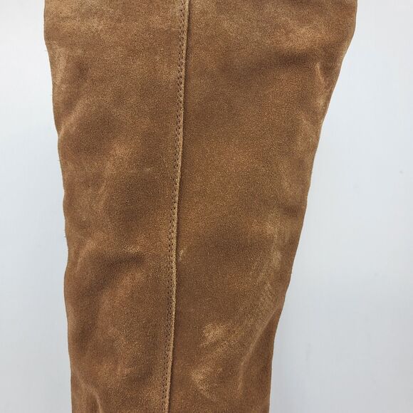 Crevo Women's Boots Size 8.5 Atty Suede Chestnut Leather Suede Shoes Riding - Picture 7 of 16